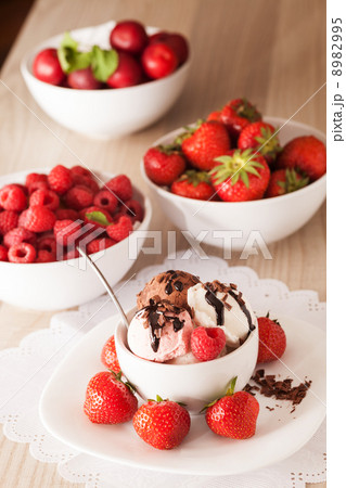 bowl of ice-cream bowl of ice-cream 8982995