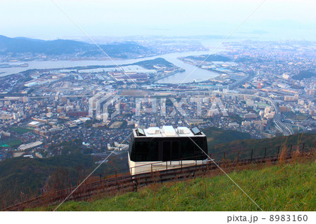 皿倉山の景色とスロープカー 皿倉山の景色とスロープカー 8983160
