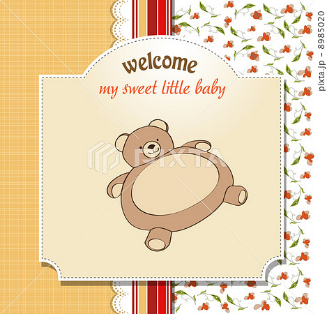 baby shower card with teddy bear toy baby shower card with teddy bear toy 8985020