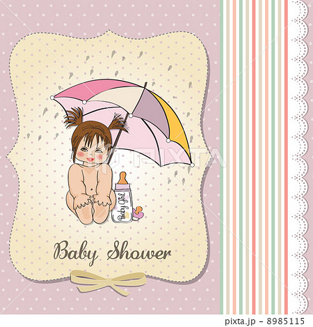 baby girl shower card 8985115