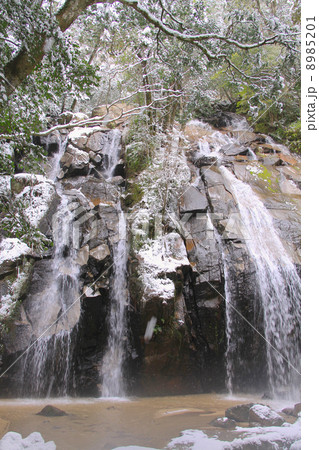 金引の滝の雪景色「日本の滝100選」 金引の滝の雪景色「日本の滝100選」 8985201
