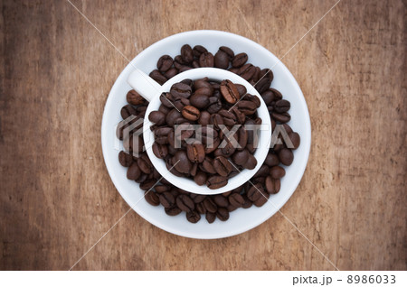 coffee beans in a cup coffee beans in a cup 8986033