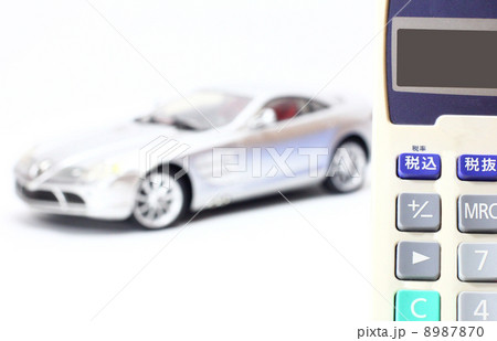 車と電卓　見積り　イメージ 8987870