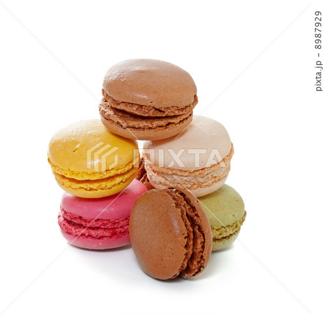 French macarons. Isolate on white background French macarons. Isolate on white background 8987929