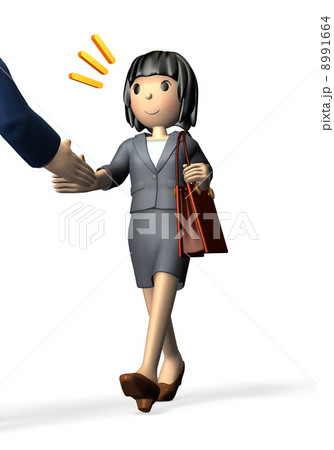 握手する女性 握手する女性 8991664
