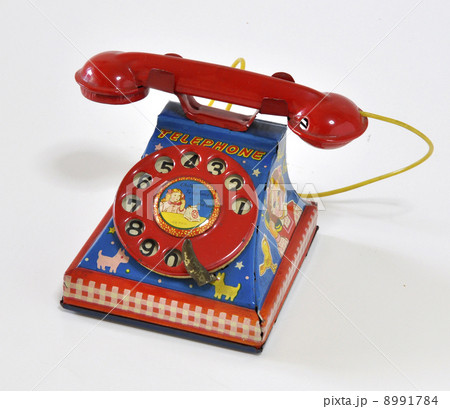 USA 40s 50s TELEPHONE TOY ヴィンテージ 電話 ブリキ - 雑貨