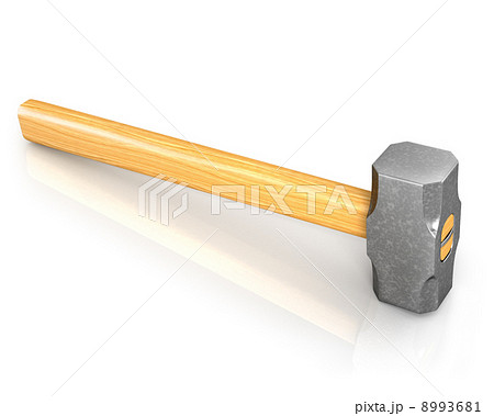 Metal sledge hammer isolated 8993681