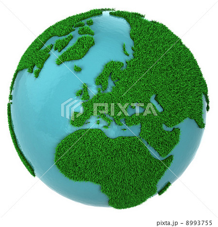 Globe of grass and water, Europe part Globe of grass and water, Europe part 8993755