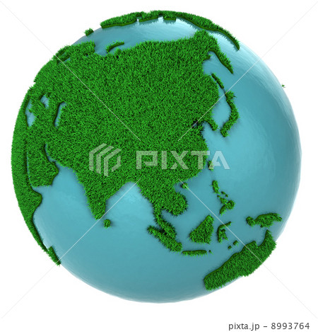 Globe of grass and water, Asia part 8993764