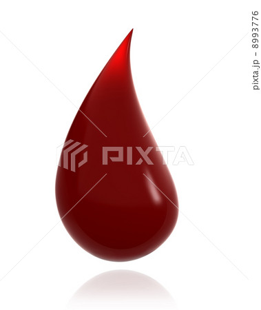 Shiny drop of blood isolated Shiny drop of blood isolated 8993776