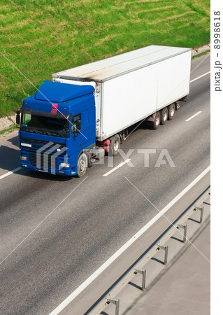 Truck on highway Truck on highway 8998618