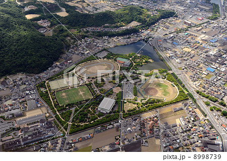 水嶋緑地福田公園を空撮 8998739
