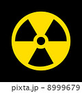 Nuclear Symbol on black 8999679