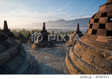 Borobudur Temple Morning Sunrise 9000353