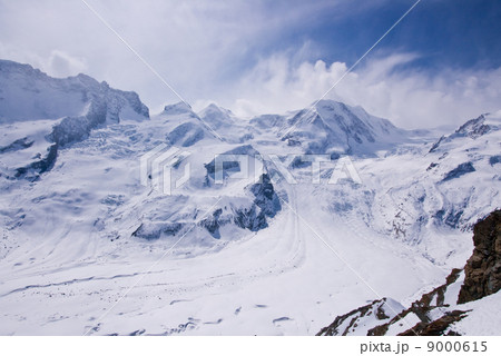 landscape of sking course at Matterhorn region, Switzerland 9000615