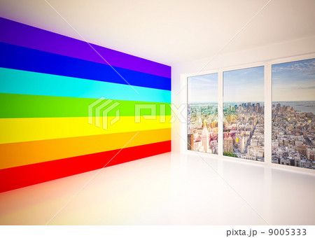 Lounge room in rainbow colors Lounge room in rainbow colors 9005333