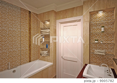 Interior design of  bathroom 9005782