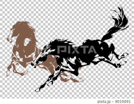 Japanese painting horse 9010891