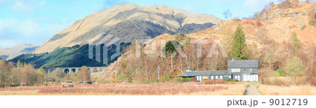 Panonrama Glenfinnan Viaduct Railroad 9012719
