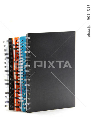stack of ring binder note book isolated on white 9014313