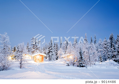 Winter landscape night 9014486
