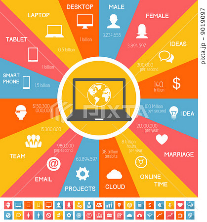IT Industry Infographic Elements 9019097