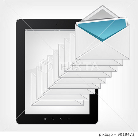 Email Concept. Tablet PC 9019473