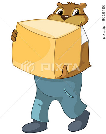 Cartoon Character Beaver 9019486