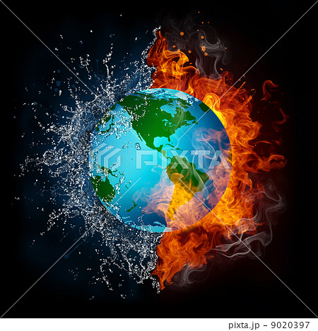 Globe in Flame and Water Globe in Flame and Water 9020397
