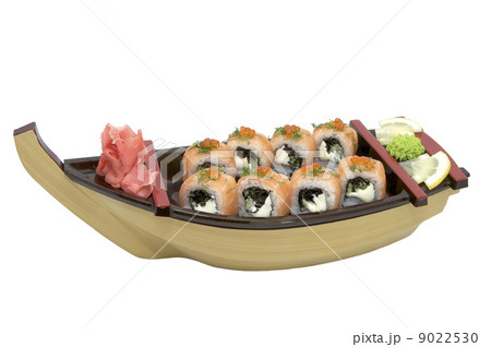 delicious seafood sushi at a Japanese restaurant delicious seafood sushi at a Japanese restaurant 9022530