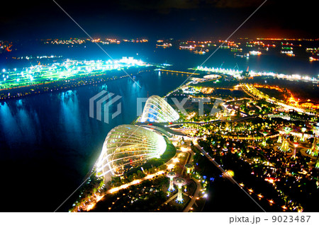 Night view of Gardens by the Bay 9023487