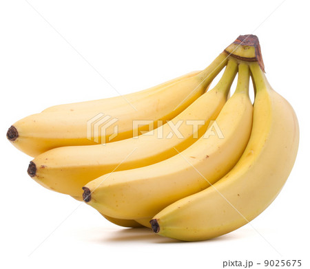Bananas bunch isolated on white background cutout Bananas bunch isolated on white background cutout 9025675