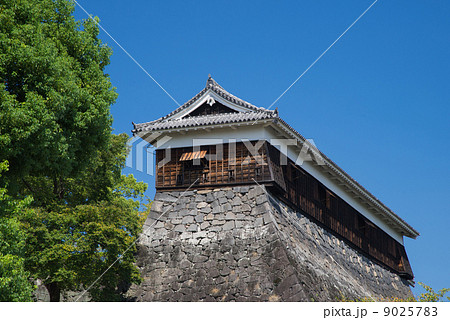 熊本城の東十八間櫓の写真素材