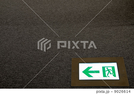 床面の非常口【横】 9026614