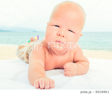 Baby on the beach Baby on the beach 9028861
