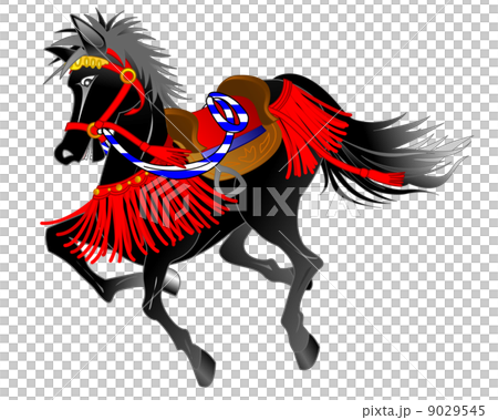 黒馬のイラスト素材 [9029545] - PIXTA