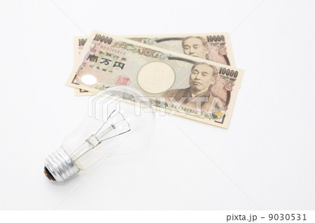 お金と電球 お金と電球 9030531