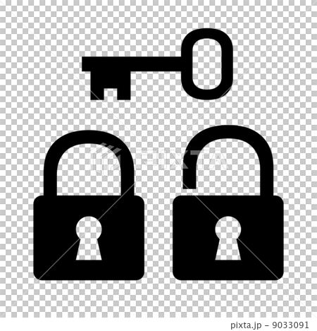 Padlock and key 9033091