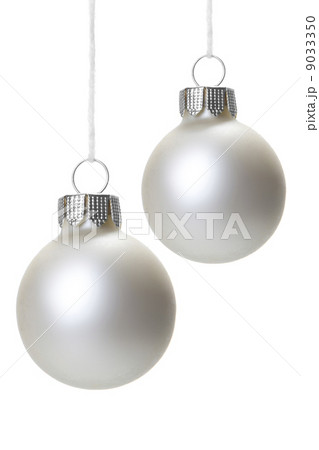christmas baubles white 9033350
