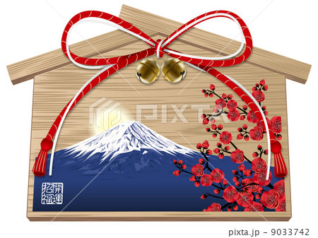 富士山 絵馬_01 赤 富士山 絵馬_01 赤 9033742