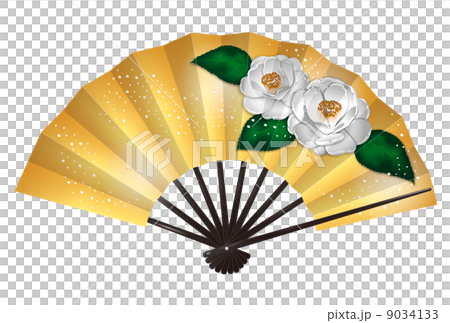 椿 扇子_01 白 椿 扇子_01 白 9034133