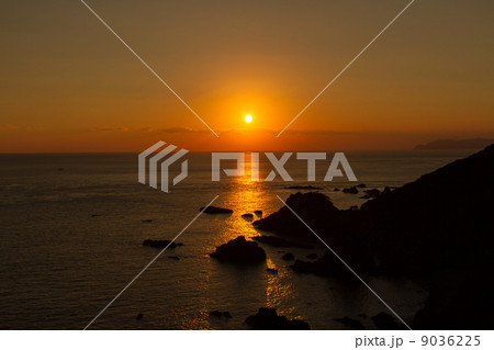 叶崎展望台からの夕日 叶崎展望台からの夕日 9036225