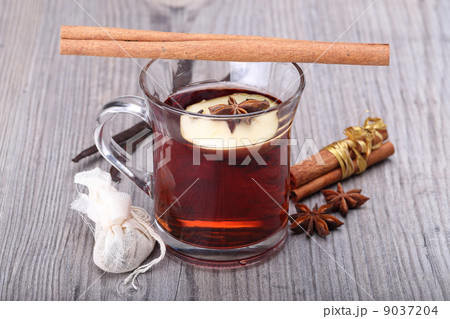mulled wine with spice and decoration mulled wine with spice and decoration 9037204