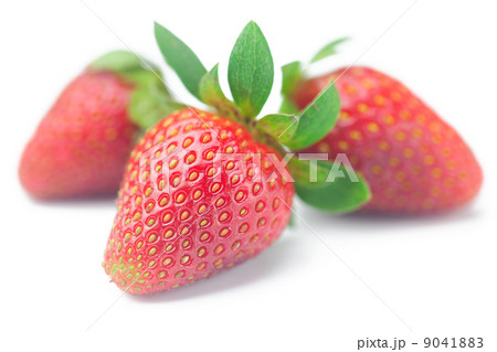 Beautiful ripe strawberry isolated on white Beautiful ripe strawberry isolated on white 9041883