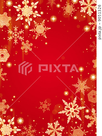 イラスト素材 クリスマス 背景 赤のイラスト素材