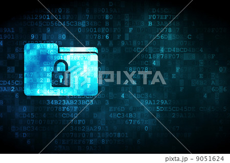 Business concept: Folder on digital background 9051624