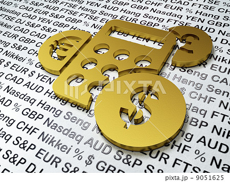 Finance concept: Golden Calculator 9051625
