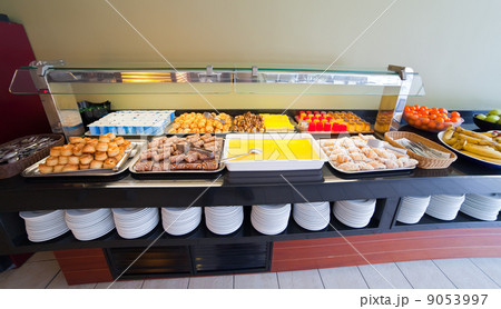 assortment of  pastry   in buffet 9053997