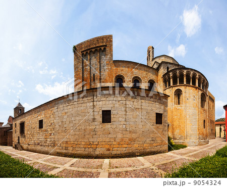 panorama of of Cathedral of Urgel 9054324