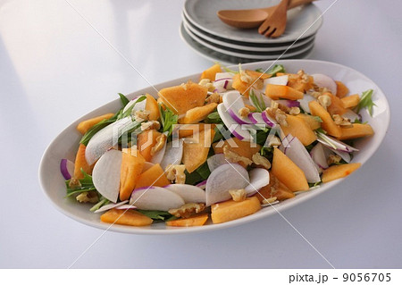 あやめ雪かぶと柿のサラダ 9056705